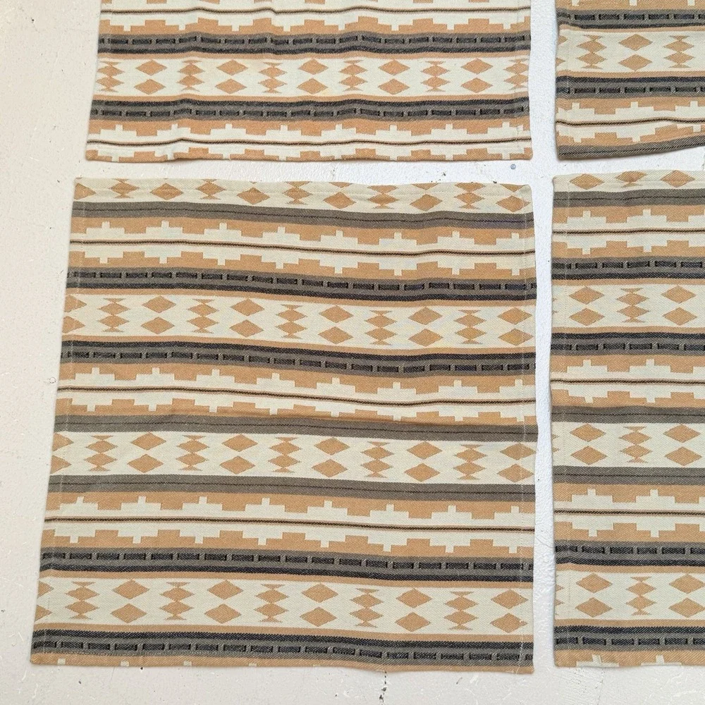 Pendleton Southwestern Set Of 4 Placemats Sandhills Pattern Cotton Party Tribal